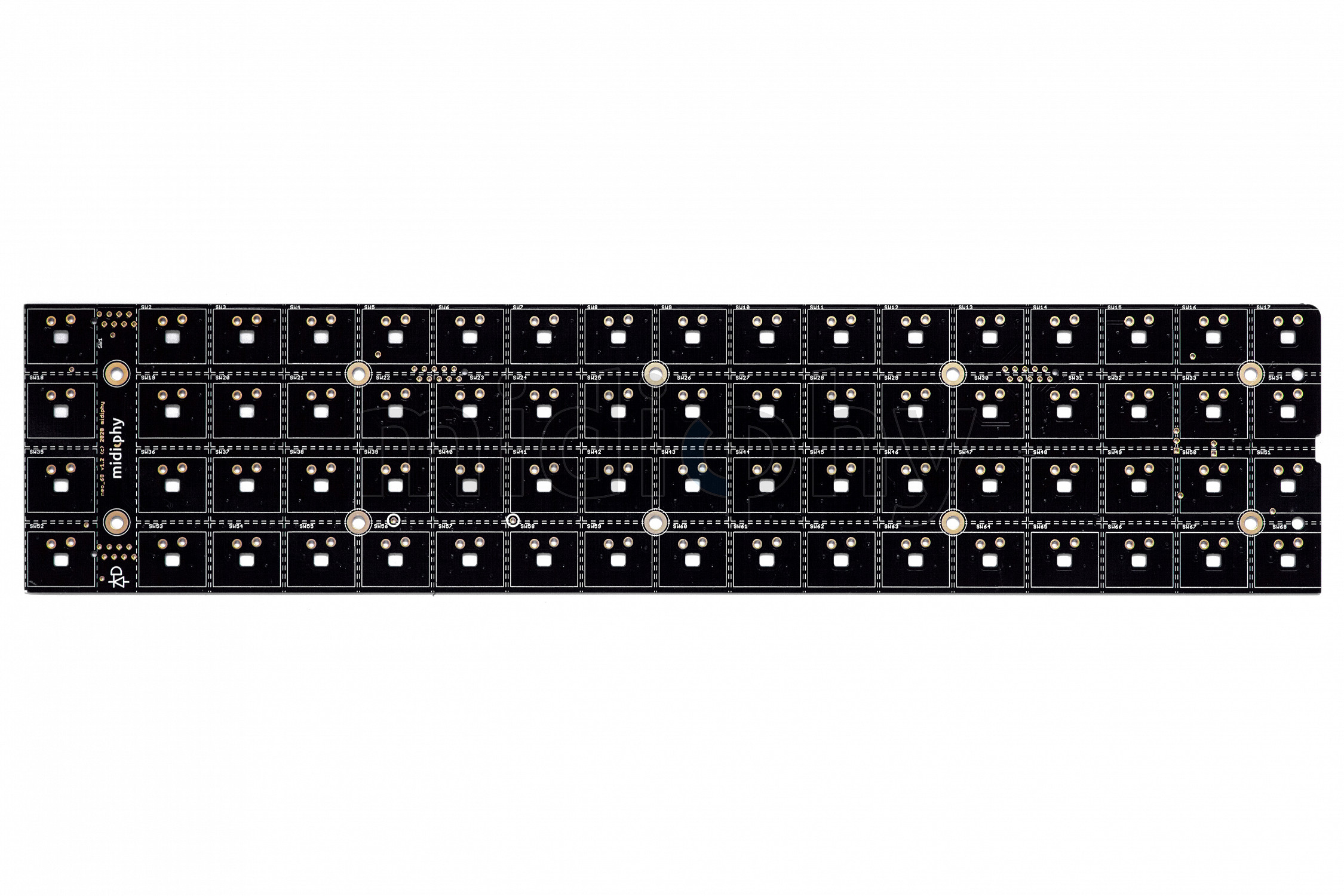 midiphy - MatriX neo_68 PCB - MIDIbox shop, DIY MIDI sequencer & studio ...