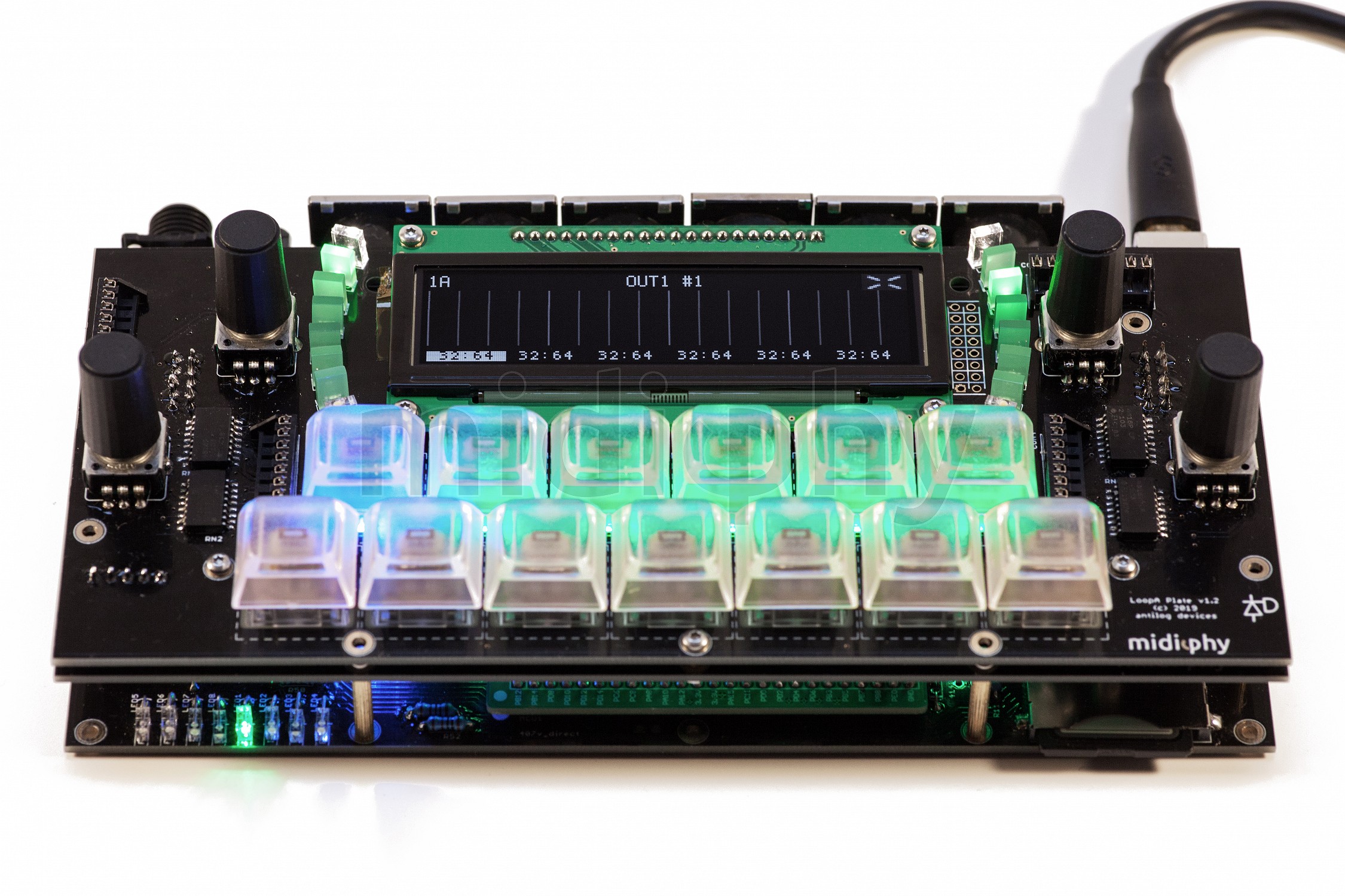 midiphy LoopA Enhanced Caseless Essential Kit MIDIbox shop, DIY